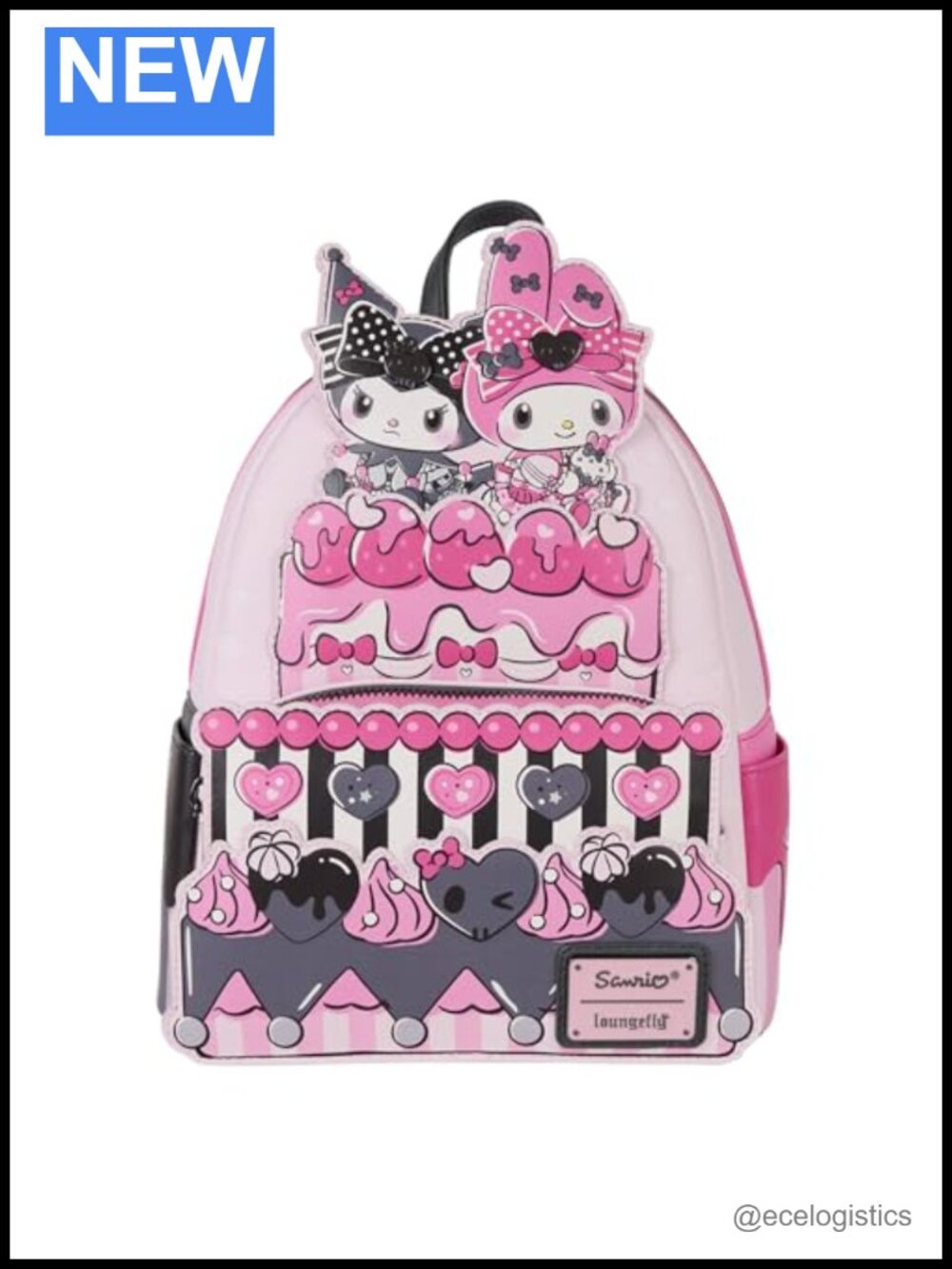 Loungefly My Melody & Kuromi Mini Backpack Officially Licensed Sanrio Faux